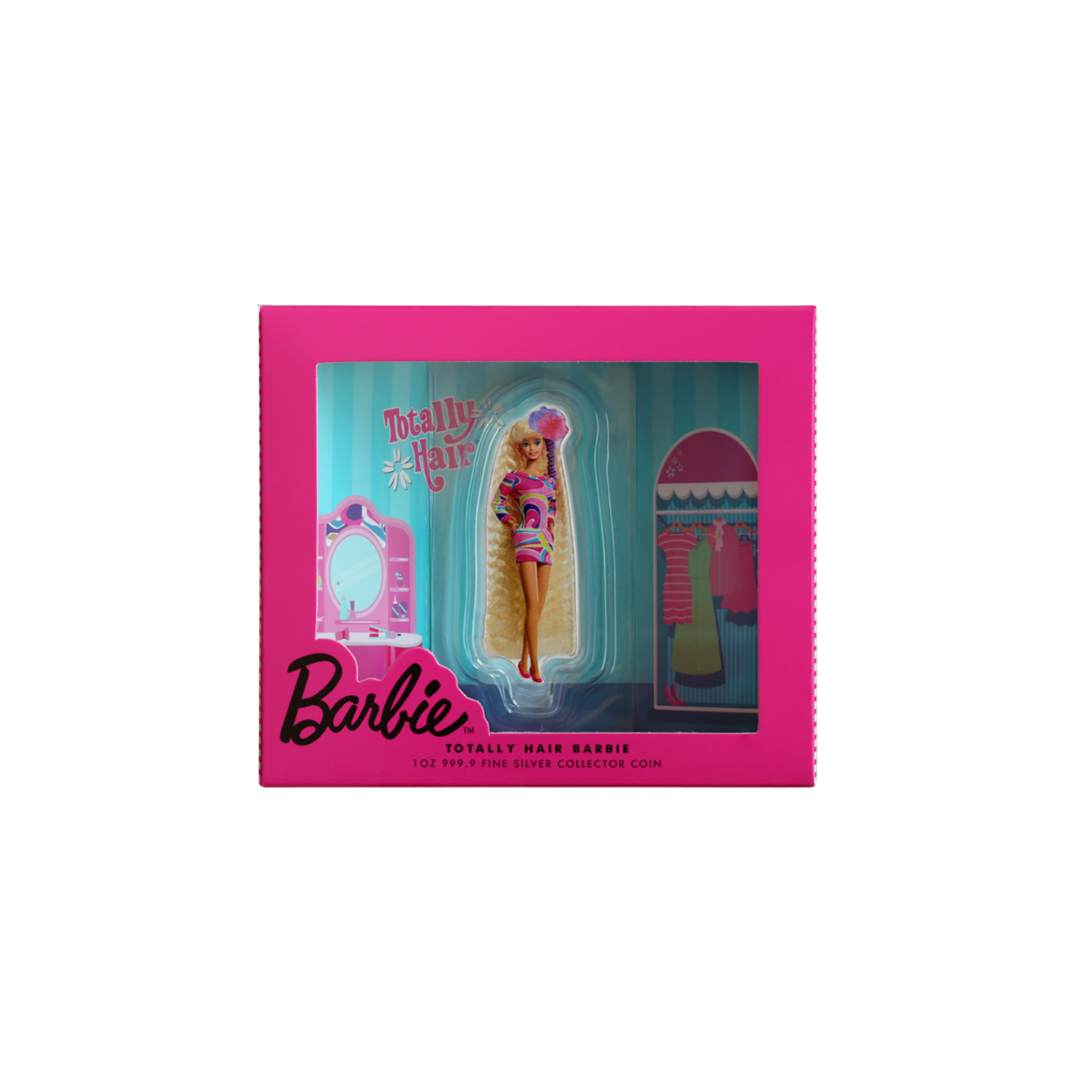 1oz Silver Coin - Totally Hair Barbie™